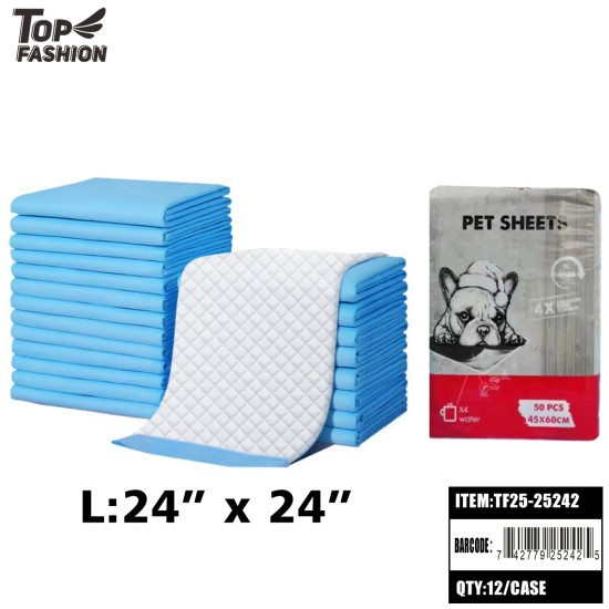 PET TRAINING PADS 24"X24" (L SIZE) (40PC)12BAG/CS