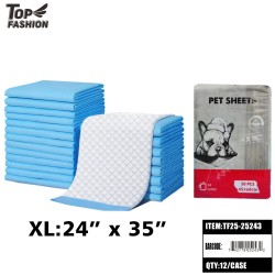 PET TRAINING PADS 24"X35" (XL) (20PC)12BAG/CS