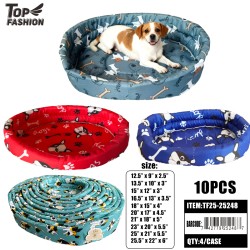SOFT AND COMFORTABLE PET BED MIX SIZE (10PC/SET) 4SET/CS