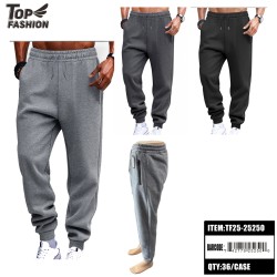 MENS SOLID COLOR JOGGER PANTS 3COLORS 36PC/CS