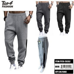 MENS CONTRAST SIDE PANEL JOGGER PANTS 3COLORS 36PC/CS