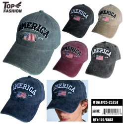 AMERICA FLAG BASEBALL CAP 120PC/CS AMERICA FLAG BASEBALL CAP 120PC/CS