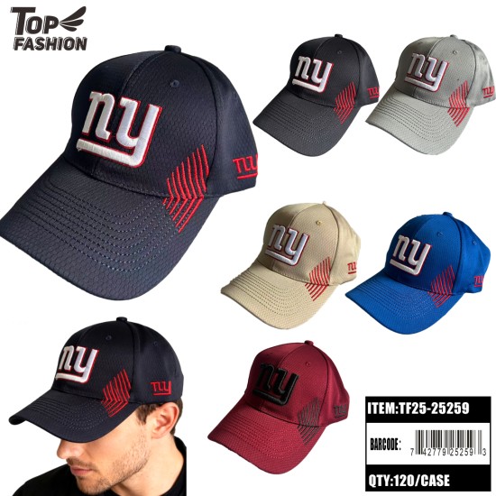 NY BASEBALL CAP SPORTS EMBROIDERED HAT 12PC/10PK/120PC/CS
