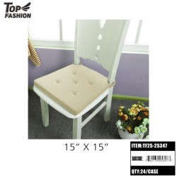 CHAIR CUSHION BEIGE 15X15 6PC/4BG/24PC/CS