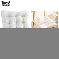 PLUSH CHAIR CUSHION OFF-WHITE COLOR 16X16 6PC/4BG/24PC/CS