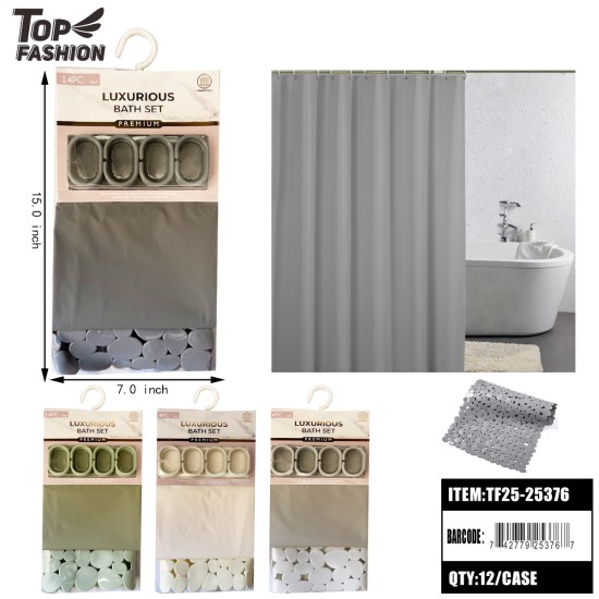 LUXURIOUS 14-PIECE BATH SET 12PC/CS