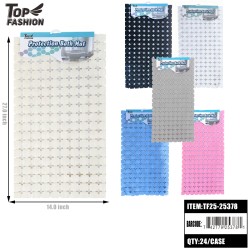 ANTI-SLIP BATHROOM MAT 6 SOLID COLORS 24PC/CS
