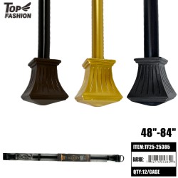 48-84 ADJUSTABLE CURTAIN ROD 12PC/CS