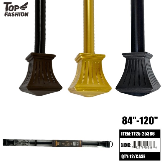 84120 ADJUSTABLE CURTAIN ROD 12PC/CS