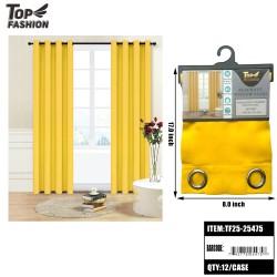 54"*84" YELLOW SINGLE SIDED BLACKOUT CURTAIN 12PC/CS