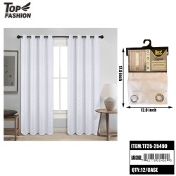 LOGAN WHITE ROOM DARKENING GROMMET CURTAIN PANEL 84 12PC/CS