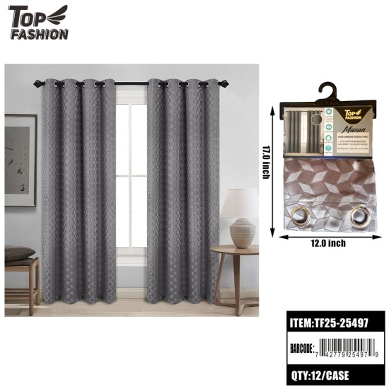 MASON GREY DEGAN ROOM DARKENING GROMMET CURTAIN 84 12PC/CS
