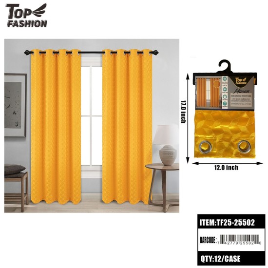 MASON GOLD DEGAN ROOM DARKENING GROMMET CURTAIN 84 12PC/CS