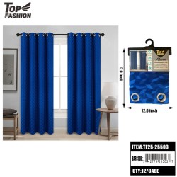 MASON DARK BLUE ROOM DARKENING GROMMET CURTAIN 84 12PC/CS