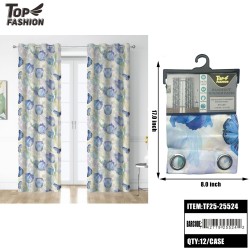 BUTTERFLY PRINT BLACKOUT WINDOW CURTAIN PANEL 12PC/CS