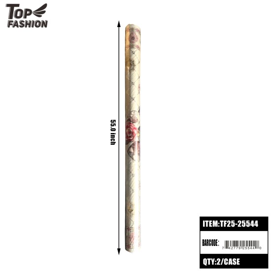 FLORAL PRINT ROLL TABLECOTH 22Y/ROLL 44Y/CS