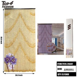 DECORATIVE BEADED DOOR CURTAIN 2COLORS 12PC/CS