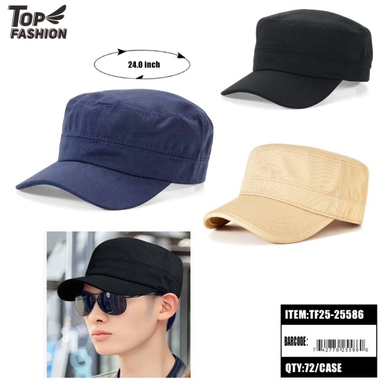 MILITARY STYLE FLAT TOP CAP 3COLOR 12PC/12BG/144PC/CS