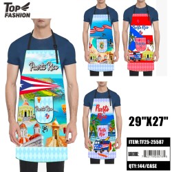 PUERTO RICO APRON 4COLORS 29"*27" 12PC/12BG/144PC/CS