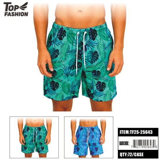 MIXED 2-COLOR LEAF BEACH SHORTS (S-XXL) 72PC/CS