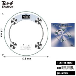 ROUND DIGITAL BODY WEIGHT SCALE 10PC/CS