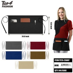 MULTI-POCKET WAIST APRON 6COLORS 12PC/12BG/144PC/CS
