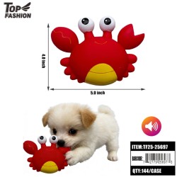 BRIGHT RED CRAB PET TOY 12PC/12BG/144PC/CS
