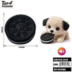 SANDWICH COOKIE-SHAPED PET SQUEAK TOY 12PC/12BG/144PC/CS