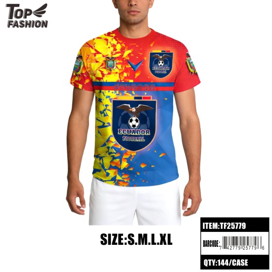 SPORTS T-SHIRT ECUADOR ROUND NECK 144PC/CS