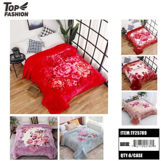 4.5KG KING SIZE 2PLY MICROFIBER CLOUD BLANKET 6PC/CS
