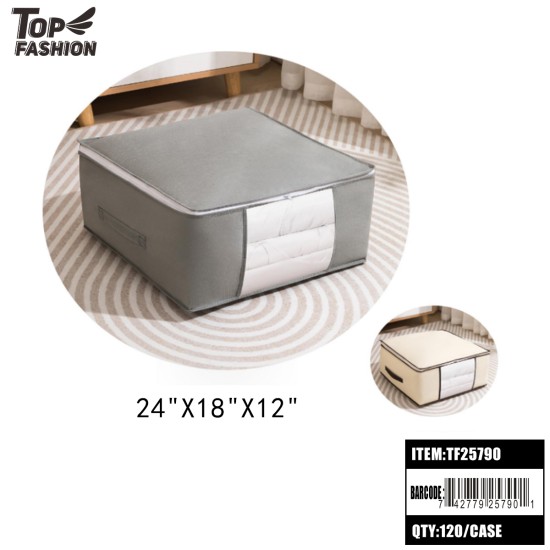 2COLORS FOLDABLE STORAGE ORGANIZER 12PC/10BG/120PC/CS