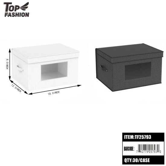 FOLDABLE 2COLORS STORAGE BOX 6PC/5BG/30PC/CS