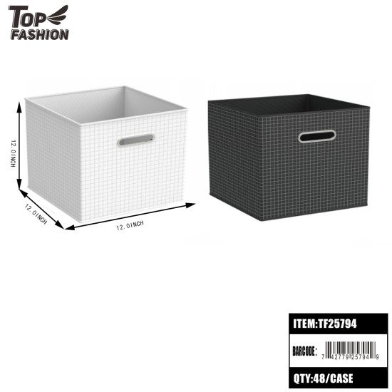 FOLDABLE 2COLORS STORAGE BOX 6PC/8BG/48PC/CS