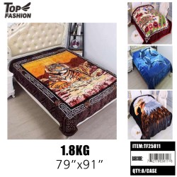 2KG QUEEN SIZE ANIMAL 1PLY BLANKET 8PC/CS