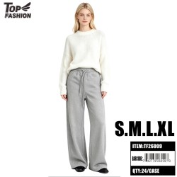 WOMENS LOOSE FIT CASUAL PANTS GREY S-XL 6PC/4BG/24PC/CS