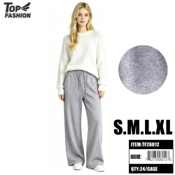 WOMENS LOOSE FIT CASUAL PANTS GREY S-XL 6PC/4BG/24PC/CS