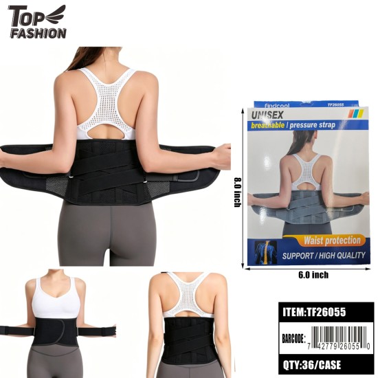 WOMEN BREATHABLE COMPRESSION WAIST SUPPORT BELT 36PC/CS