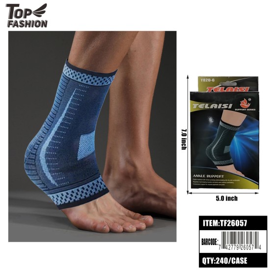 ELASTIC ANKLE SUPPORT SLEEVE 12PC/20BG/240PC/CS