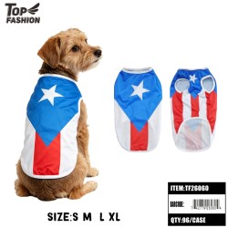 PUERTO RICO FLAG PET TANK SHIRT S-XL 12PC/8BG/96PC/CS