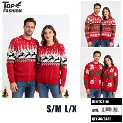 CHRISTMAS JACQUARD SWEATERS 3 ASSORTED 12PC/3DZ/CS