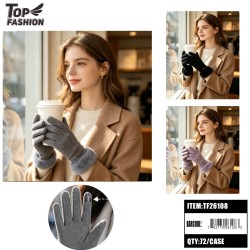 WOMENS GLOVES THICK TOUCHSCREEN 3COLOR 6DZ/CS