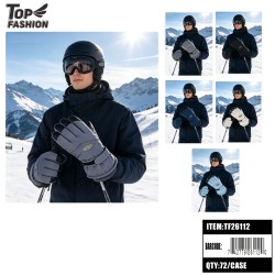 MENS GLOVES WINDPROOF FLEECE LINED TOUCHSCREEN 6DZ/CS