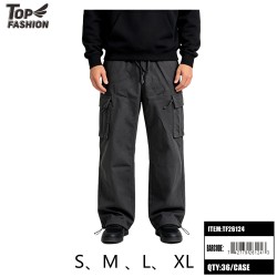 GRAY MENS FLEECE CARGO PANTS 6PC/6BG/36PC/CS