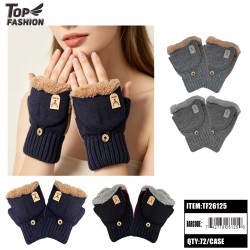 4CLR FLEECE FLIP-TOP GLOVES 6DZ/CS