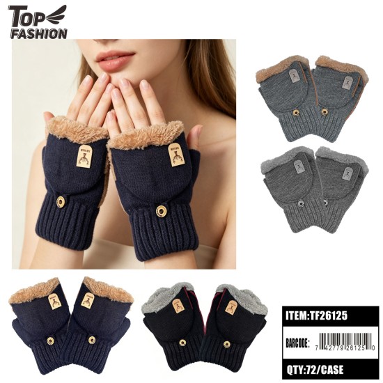 4CLR FLEECE FLIP-TOP GLOVES 6DZ/CS