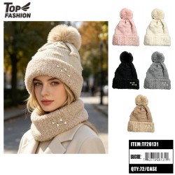 5CLR WOMENS POM HAT 6DZ/CS