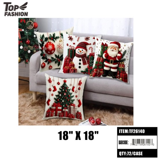 CHRISTMAS PRINTED PILLOW CASE 12PC/6BG/72PC/CS