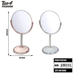 2 ASST RHINESTONE DUAL-SIDED MIRROR 48PC/CS