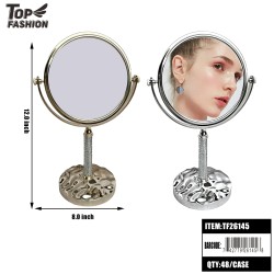 2 ASST ROUND DUAL-SIDED VANITY MIRROR 48PC/CS