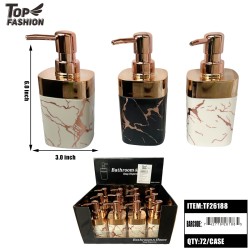 MIX 3 COLOR MARBLE SOAP DISPENSER 6DZ/CS
